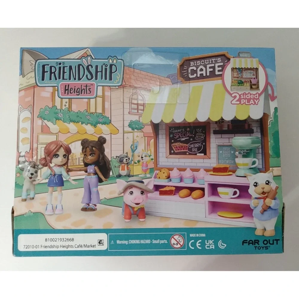 Friendship Heights Market And Cafe W/ Millie And Biscuit 2 in 1 Playset New